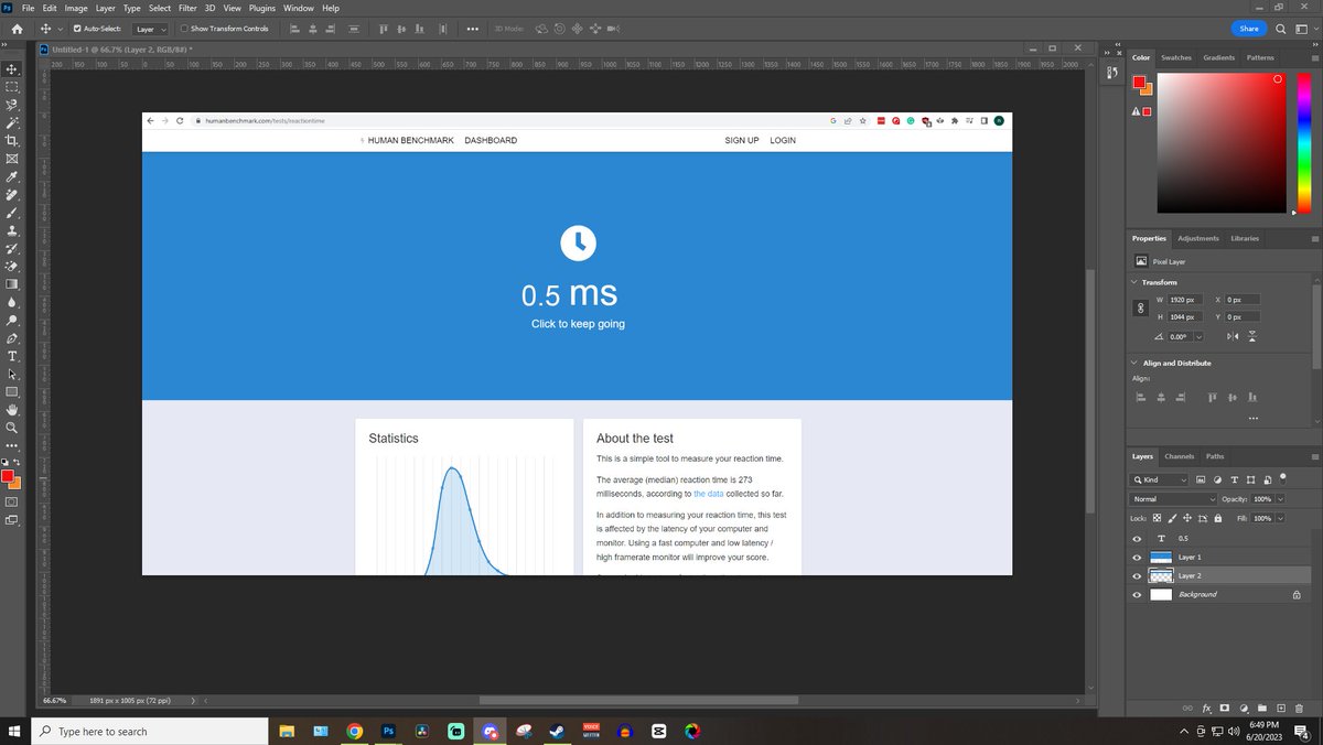 idk what it is but my reaction time has been really good lately