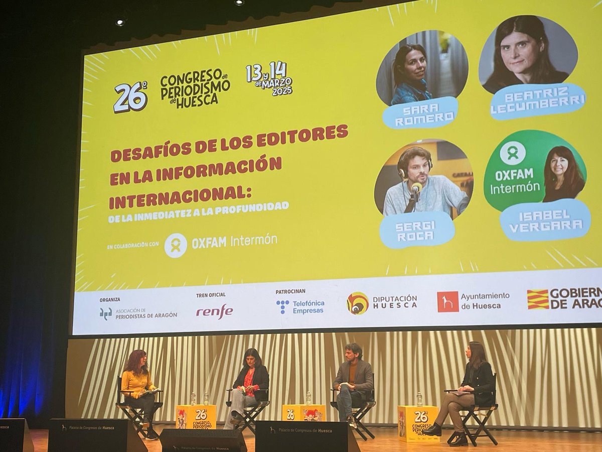 Sergi Roca Puntí (@sergirocap) on Twitter photo Content de l'interès pel periodisme internacional al <a href="/congresodigital/">Congreso de Periodismo de Huesca</a>
He après molt d'autèntiques professionals i apassionades del món com són <a href="/sararomeroe/">Sara Romero Estella</a> i <a href="/blecumberri/">Beatriz Lecumberri</a>
Merci <a href="/misabelvergara/">María Isabel Vergara</a> <a href="/jserramitjana/">Júlia Serramitjana</a> <a href="/OxfamIntermon/">Oxfam Intermón</a>
I a l'organització del #CongresoPeriodismo2025 Content de l'interès pel periodisme internacional al <a href="/congresodigital/">Congreso de Periodismo de Huesca</a>
He après molt d'autèntiques professionals i apassionades del món com són <a href="/sararomeroe/">Sara Romero Estella</a> i <a href="/blecumberri/">Beatriz Lecumberri</a>
Merci <a href="/misabelvergara/">María Isabel Vergara</a> <a href="/jserramitjana/">Júlia Serramitjana</a> <a href="/OxfamIntermon/">Oxfam Intermón</a>
I a l'organització del #CongresoPeriodismo2025