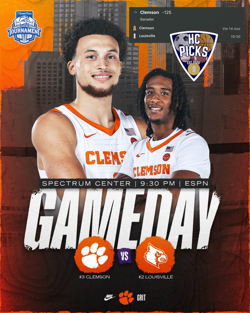 HcPicks's tweet image. NCAAB ⚠️🏀🍀🤞⚠️

#apuestasdeportivas #tipster #sportsbettor #ncaab #basketball #FreePicks #GamblingX #bettingtips #bettingpicks #sportsbettingtwitter #ClemsonGRIT