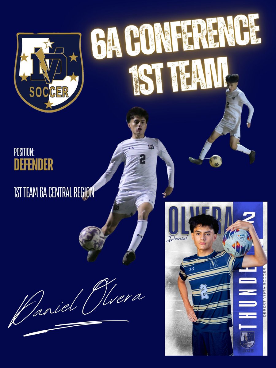 Desert Vista Men’s Soccer (@dvmensoccer) on Twitter photo Congrats to our players recognized on the 6A Conference 1st Team!
Kalib Akerson, Genki Shinohara, and Daniel Olvera
<a href="/theDVway/">Desert Vista Athletics</a> <a href="/DVHS_TUHSD/">Desert Vista High School</a> <a href="/huffine_tuhsd/">David Huffine</a> <a href="/CoachElliott13/">Trent Elliott</a> Congrats to our players recognized on the 6A Conference 1st Team!
Kalib Akerson, Genki Shinohara, and Daniel Olvera
<a href="/theDVway/">Desert Vista Athletics</a> <a href="/DVHS_TUHSD/">Desert Vista High School</a> <a href="/huffine_tuhsd/">David Huffine</a> <a href="/CoachElliott13/">Trent Elliott</a>