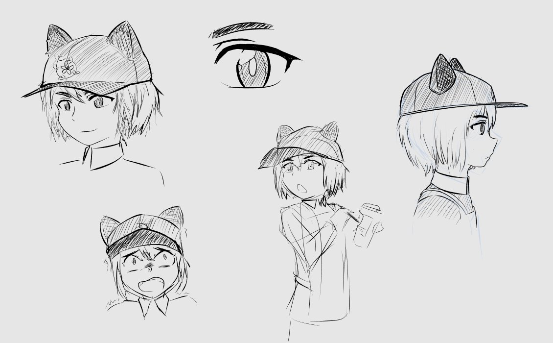 nolly_nd's tweet photo. Just trying a simple sketch for a "Generic Cat Boy NPC".
Or maybe a wolf boy? idk... https://t.co/OzHDaGEPjj