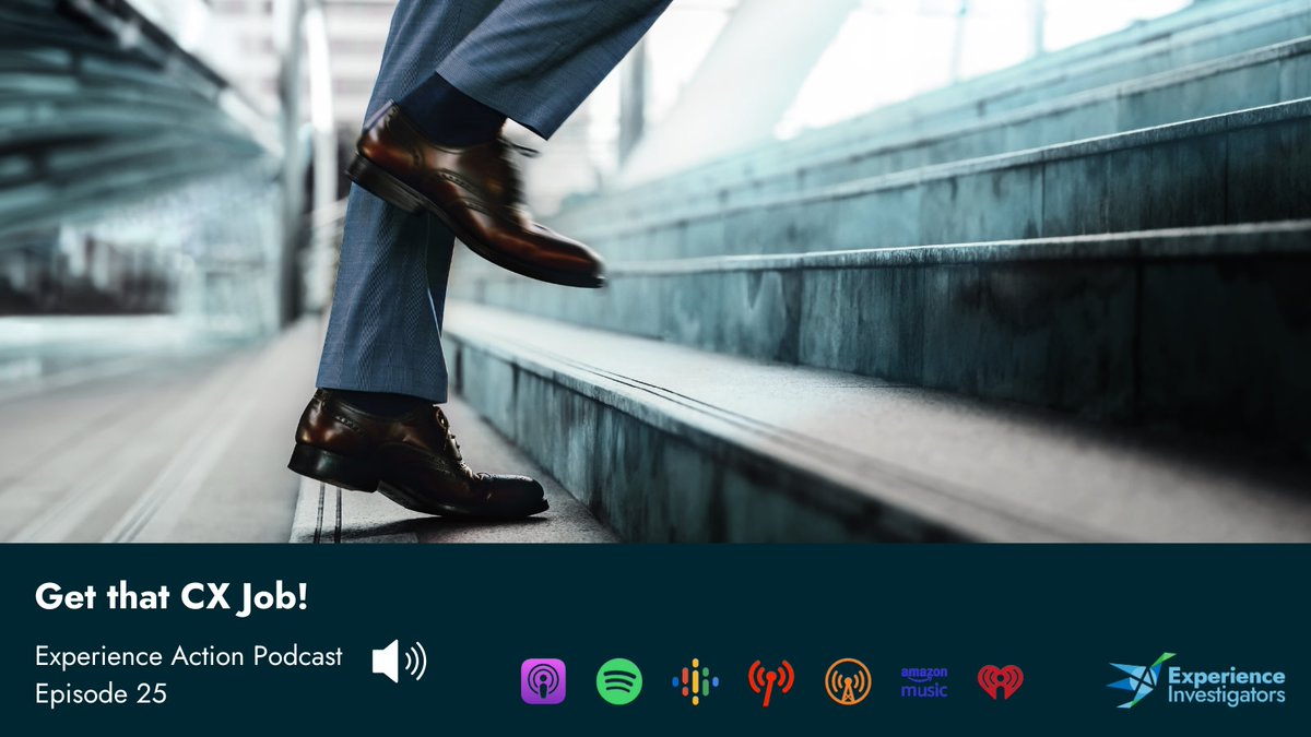 🎙️ In this Experience Action episode, our own <a href="/jeanniecw/">Jeannie Walters</a> discusses how to prepare for your next #CustomerExperience interview. She offers sample ❓❓❓ to ask as well as 🚩🚩🚩  to look out for.

bit.ly/3DX9vt6