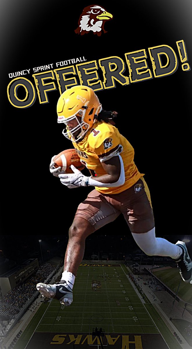 ⭐️ChrisLink11🌟 (@link11_chris) on Twitter photo Blessed to receive an offer from Quincy university Sprint Football!! Thanks Coaches <a href="/CoachCGatton/">Chris Gatton</a> <a href="/CoachKirk_/">Kirkland Burton</a> <a href="/MichaelSavoie12/">Michael Savoie</a> Blessed to receive an offer from Quincy university Sprint Football!! Thanks Coaches <a href="/CoachCGatton/">Chris Gatton</a> <a href="/CoachKirk_/">Kirkland Burton</a> <a href="/MichaelSavoie12/">Michael Savoie</a>