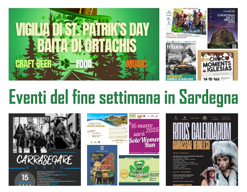 🎭 Eventi in Sardegna sabato 15 e domenica 16 marzo

Scopri tutti i principali eventi del fine settimana nella nostra isola!
.
👉 bit.ly/eweekmar03