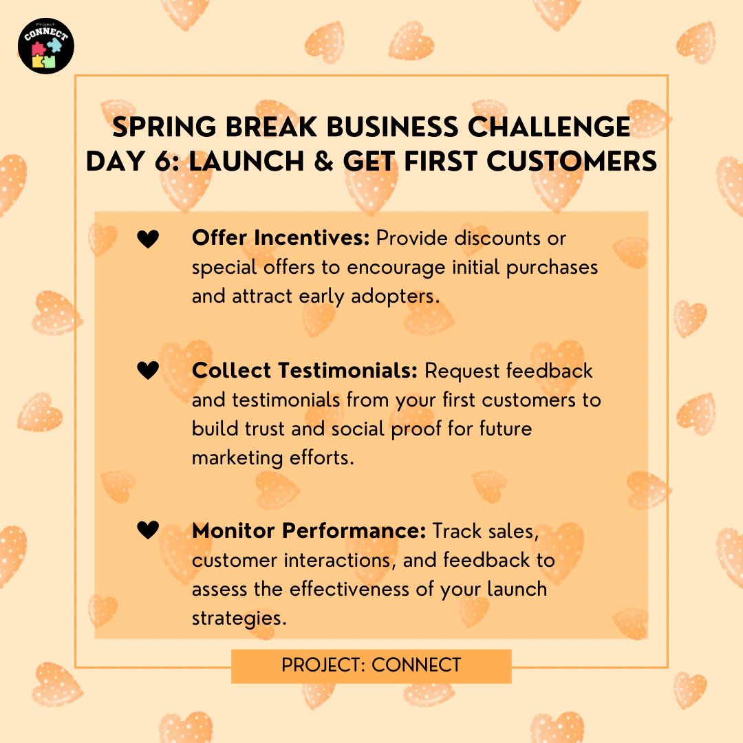 Connecting_pv's tweet photo. 🎉 LAUNCH DAY! Time to start selling! Offer discounts, collect testimonials, and get your first customers. Don’t wait for perfection—just START! Who’s launching today? 🚀💰 

#connectingpv #prairieview #prairieviewamuniversity #pvamu #pvamu24 #pvamu25 #pvamu26 #pvamu27 #hbcu https://t.co/1Efz6O5W4b