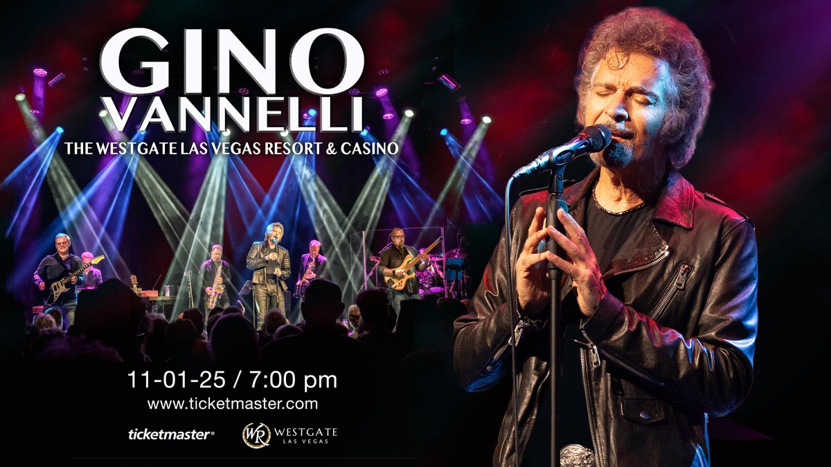GinoVOfficial's tweet image. Gino returns to Vegas!
Don't miss it, live on November 1st, 2025 @WestgateVegas
Presale begins on Tuesday, 3/25 at 10am PT using passcode GINOLV
ticketmaster.com/venue/188945?a… (ticket link will be live on 3/25/25 at 10am PT).
Public sale begins 3/28.