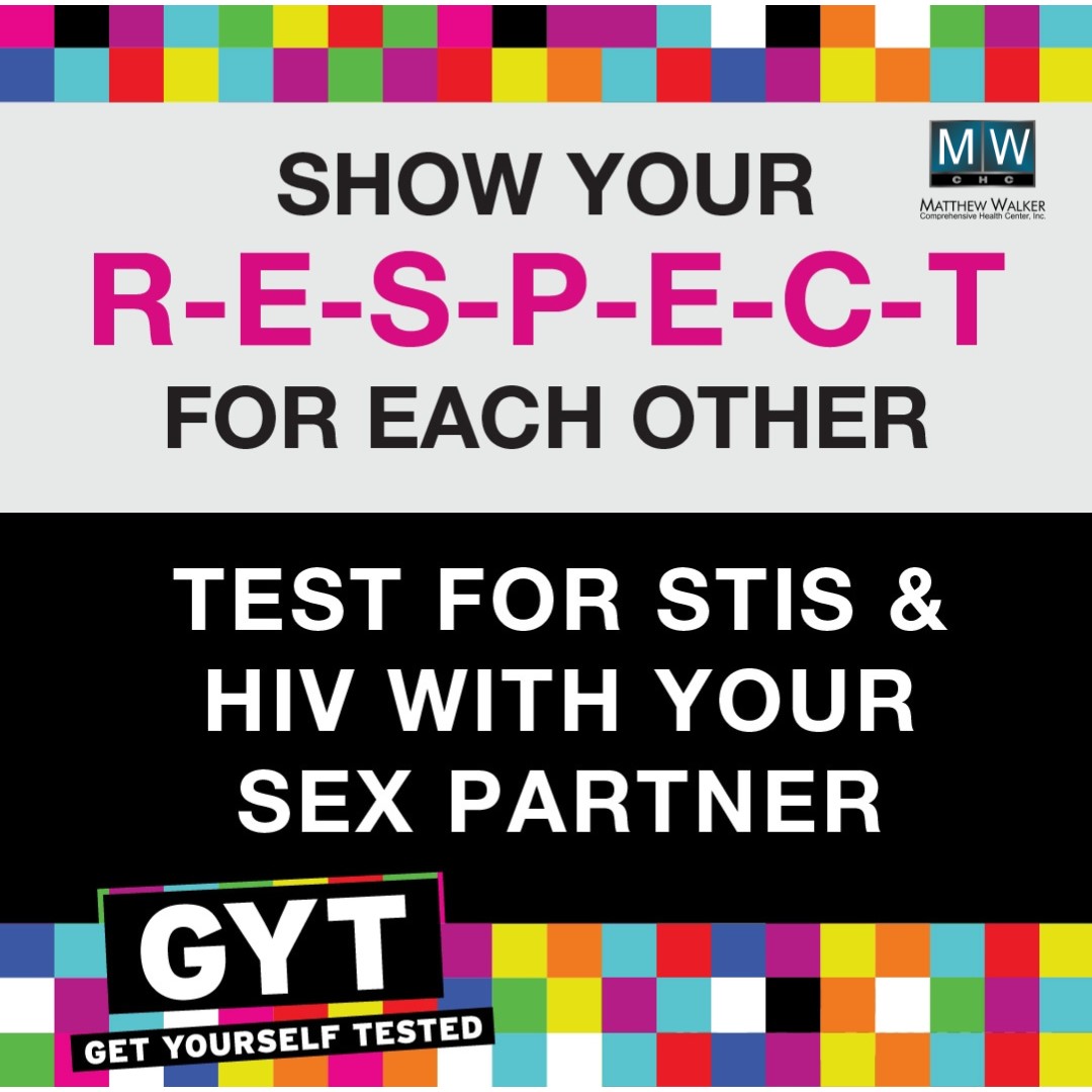 Taking care of your health shows love—for yourself and your partner. Get tested for STIs &amp; HIV together. It's quick, easy, and it matters.

✅ Stop by Matthew Walker Comprehensive Health Center and get yourself tested!

#GetTested #GYT #MatthewWalkerCHC #KnowYourStatus