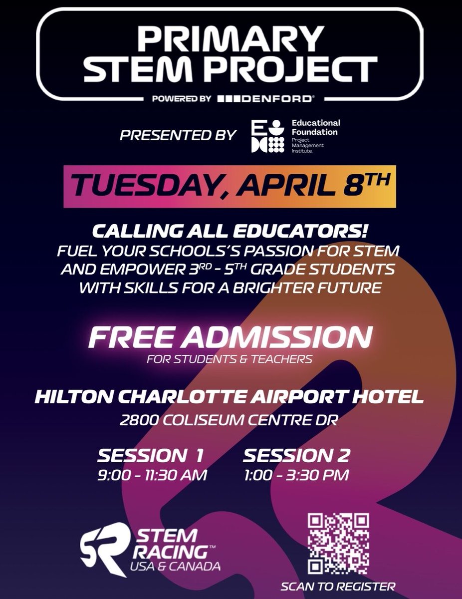 🏎️ Every Racing Dream Starts Somewhere… 🚀

For young minds fascinated by speed, engineering, and innovation, STEM Racing is the perfect place to begin. 

This April, at the National Finals in Charlotte, NC, students, parents, and educators have the chance to be part of somethin