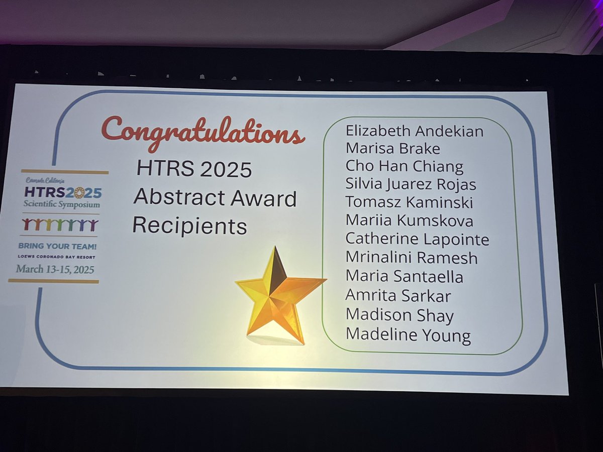Bravo 👏Madeline Young. She is one of the Award Recipients at the HTRS 2025 #htrs2025