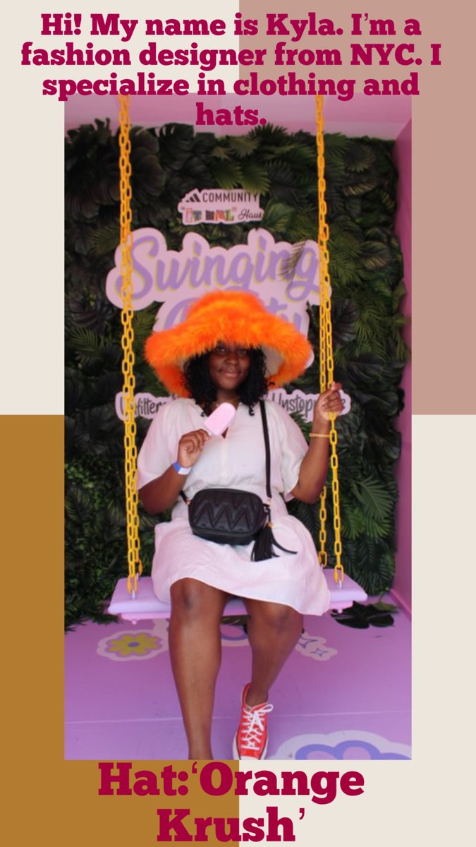 kylakola's tweet image. Follow @kylanyc_ on Instagram. 🧵 #Fashiondesigner #hatdesigner #clothingdesigner #costumedesigner