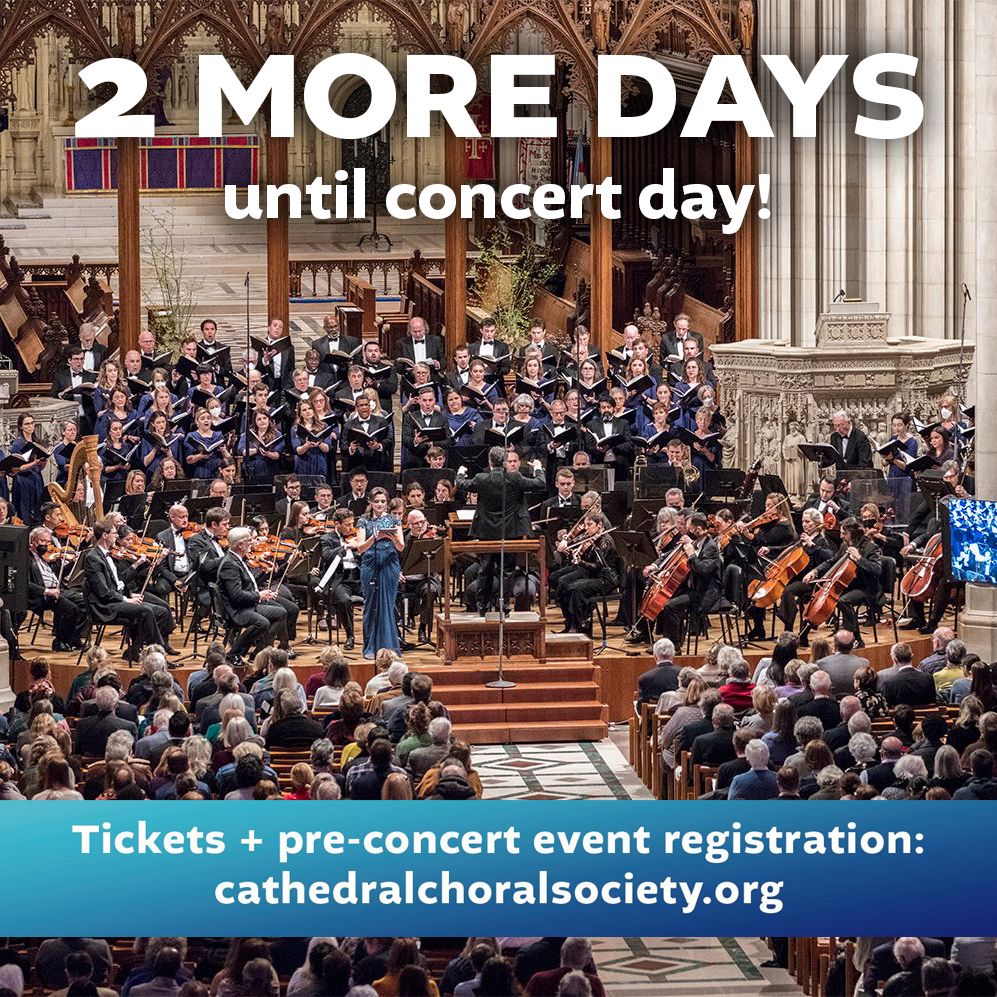It's the final countdown! Don't miss out on our first performance of 2025 in none other than Washington National Cathedral – tickets are still on sale at buff.ly/nJZzwr3!