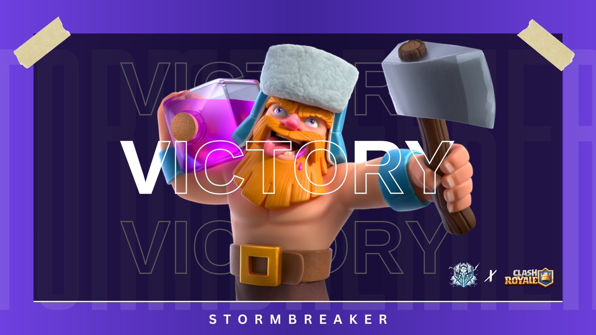 Stormbreaker (@crstormbreaker) on Twitter photo #CR | RESULT
๐| <a href="/VenezuelaAct_CR/">VenezuelaAct</a>
๐| Group Stage
๐๏ธ| <a href="/GDL_GamingCR/">GDL Gaming</a>
โ
| Result: 2 - 1
๐๏ธ| MVP: <a href="/Timo_cr17/">Timo hates Supercell</a> {3\0}
#Stormbreakers #ClashRoyale #Victory #CR | RESULT
๐| <a href="/VenezuelaAct_CR/">VenezuelaAct</a>
๐| Group Stage
๐๏ธ| <a href="/GDL_GamingCR/">GDL Gaming</a>
โ
| Result: 2 - 1
๐๏ธ| MVP: <a href="/Timo_cr17/">Timo hates Supercell</a> {3\0}
#Stormbreakers #ClashRoyale #Victory