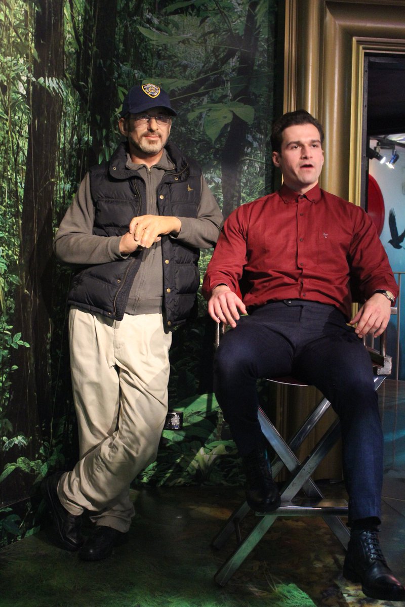 dim_tsiotas's tweet photo. When Spielberg gives you the director’s chair, you take it! https://t.co/ucJmnNYj61