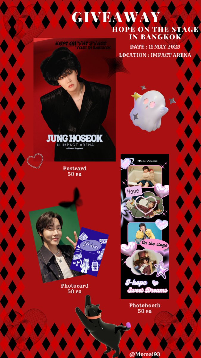 MINGIIGNIM_'s tweet photo. Give away! HOPE ON THE STAGE❤️‍🔥🐿️

📍 : Impact arena
🗓️ date : 11 May 2025

รีทวิตและโชว์ทวิตนี้มารับได้เลยค้าบ🥰

#HOPE_ON_STAGE_TOUR
#HOPE_ON_THE_STAGE_TOUR_BANGKOK
 #HOPE_ON_THE_STAGE_TOUR_BKK https://t.co/Nymb0hqMFt