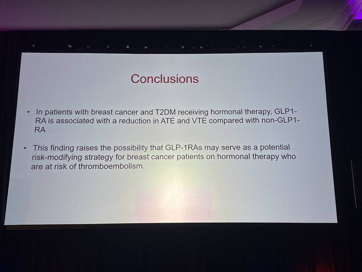 GLP -RA and decreasing the risk of thrombosis in obese breast cancer patients#HTRS 2025