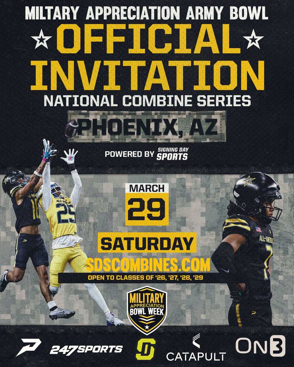 Marcel Sandoval (@marcelsandoval9) on Twitter photo Thank you for the invite <a href="/USArmyBowl/">Military Appreciation Bowl Week</a>!! Can't wait to compete on March 29th in Phoenix! Thank you for the invite <a href="/USArmyBowl/">Military Appreciation Bowl Week</a>!! Can't wait to compete on March 29th in Phoenix!