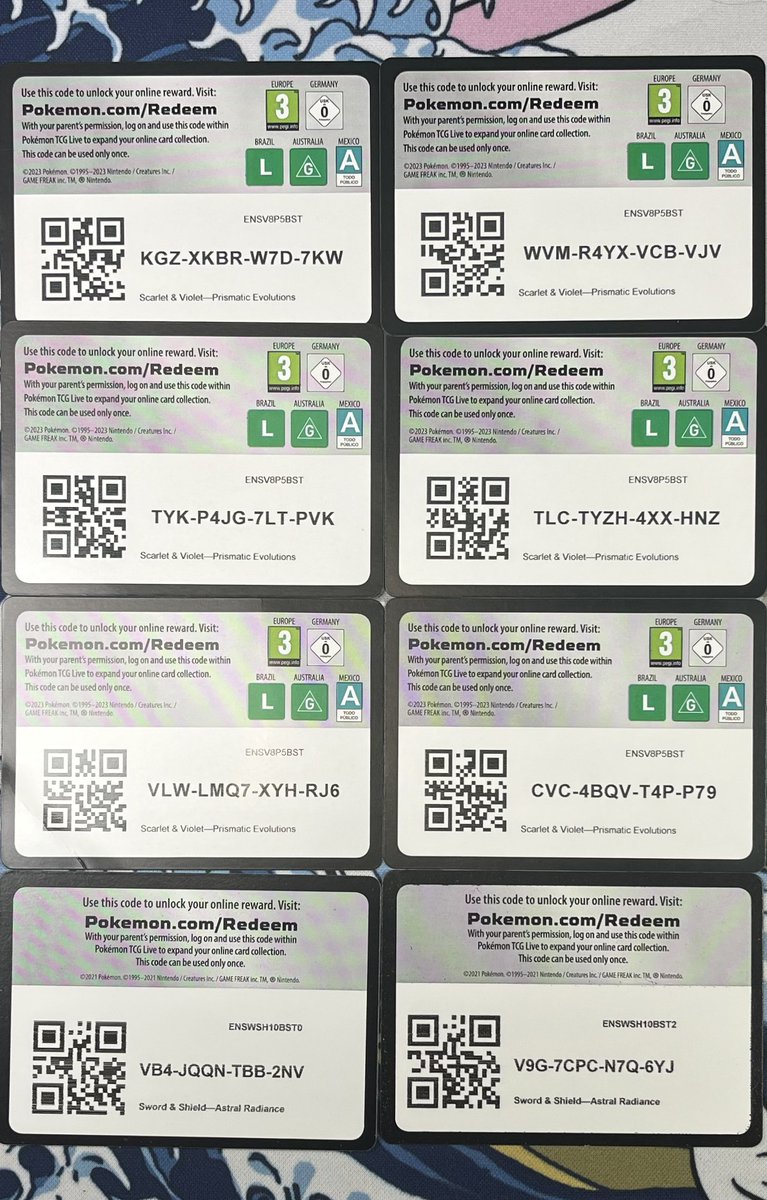 sinnohcartel's tweet image. Prismatic Evolutions &amp;amp; Astral Radiance codes!
#pokemoncodes