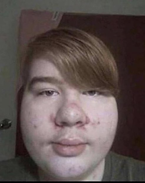 JohnJohnson6854's tweet photo. Son FaceTimed me to show me his new haircut. I think he looks like a dumbass but he wanted me to post this shit https://t.co/1X5OpKzIjl