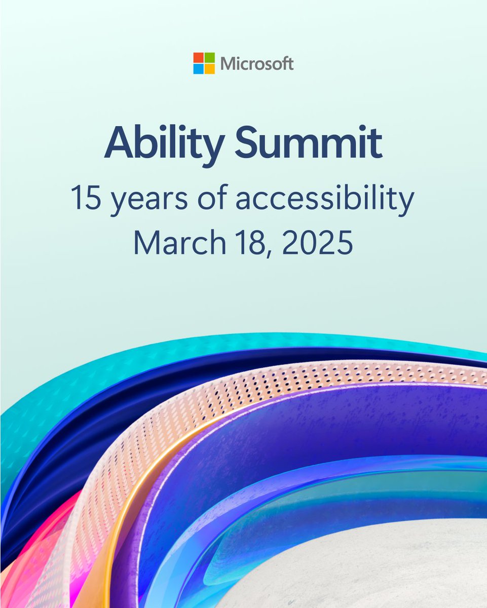 We’re only days away from the 15th Ability Summit. Grab your spot and don’t miss this free digital event. Explore new accessible technology and learn from experts around the globe. msft.it/6014qrKin #AIForAccessibility #Accessibility