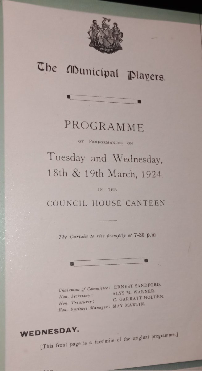 Not just an excellent performance of Lorca tonight, but a chance to see fascinating display about 100+ yr history of <a href="/crescenttheatre/">Crescent Theatre</a> which grew out of theatre group of <a href="/BhamCityCouncil/">Bham City Council</a> staff. Council House canteen sadly long gone but wonderful to know what creativity it hosted!