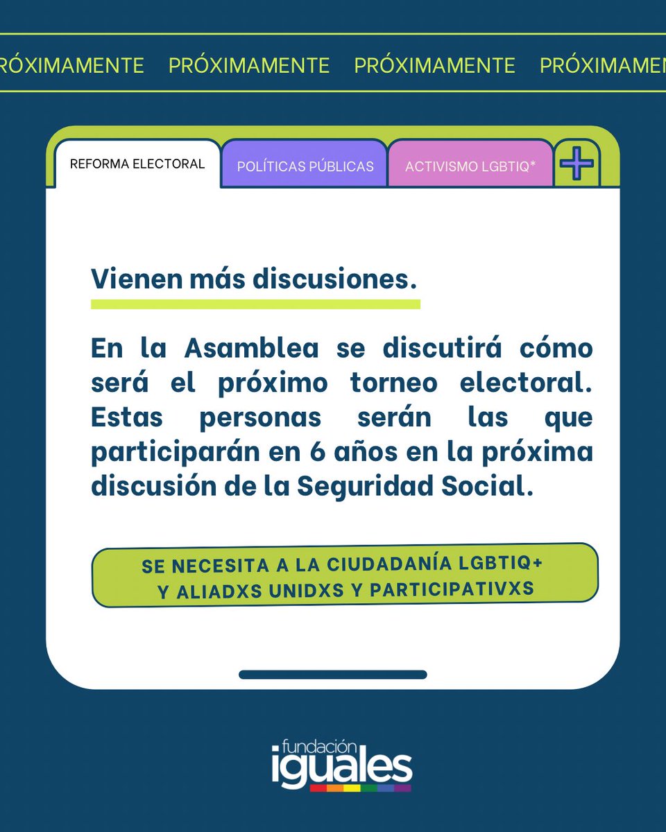 ⚠️En próximos días les estaremos enseñando sobre la reforma electoral la reforma constitucional y la importancia de mantenernos informados, repliquemos información veráz y exijamos rendición de cuentas a las personas sentadas en esa reforma.