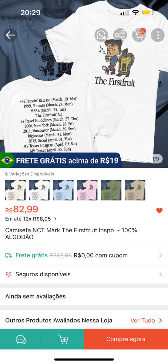 haechankills's tweet image. já tem a camiseta do mark na shopee