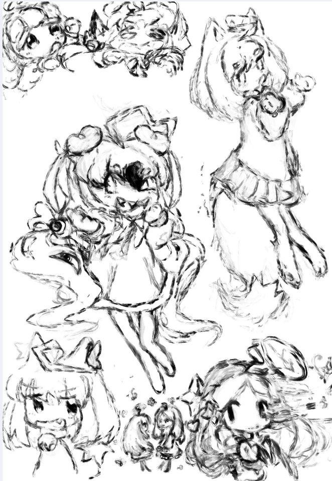 超と悪魔 (古スケッチ)