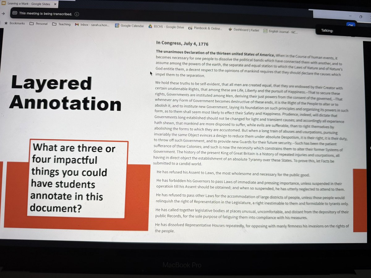 Shamiza_Ali's tweet image. Spent some time over spring break attending a webinar to enhance my students annotating skills! Loved this PD! #annotations #ELA @CorneliusElem @CES_Sunshine