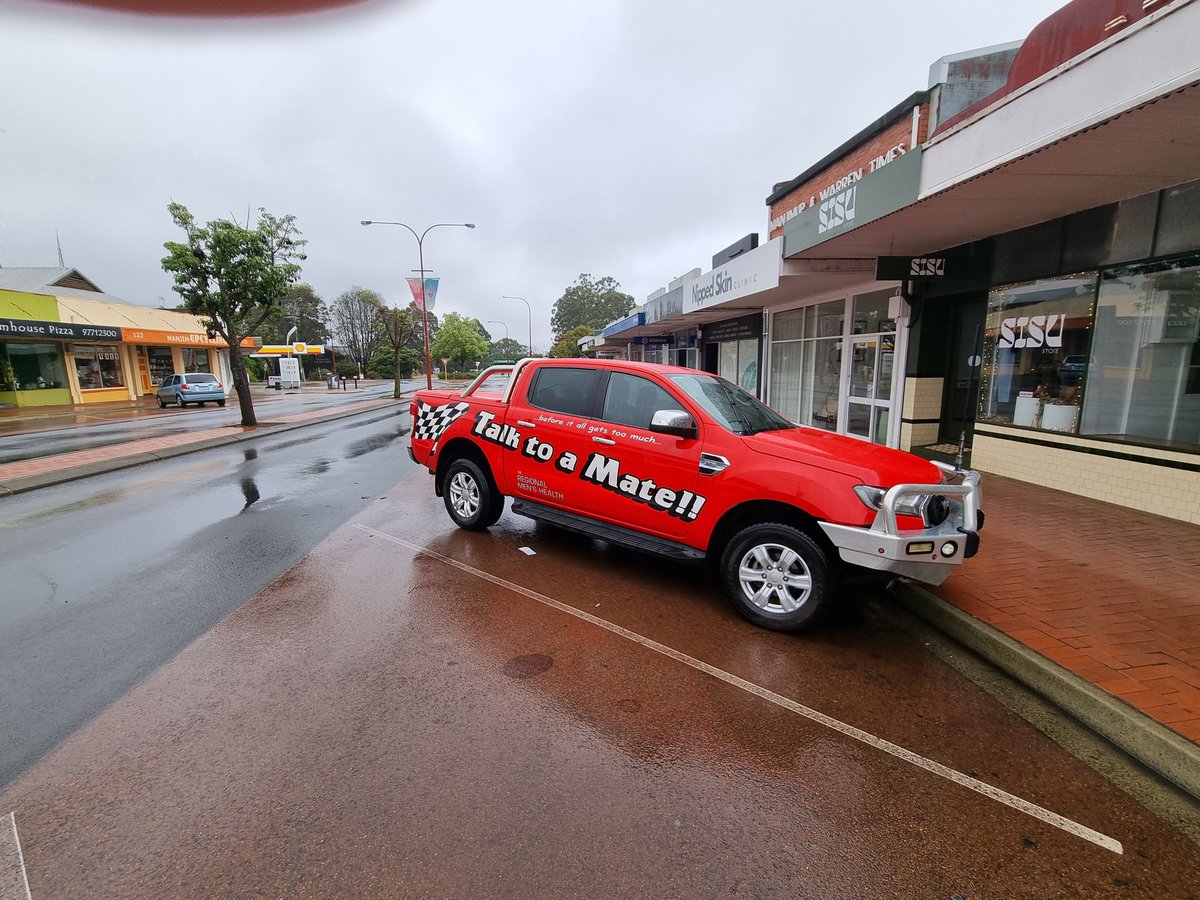 Regional men's health initiative will be at the Warren District Ag show today in Manjimup, come on down from 9am and say hi to Mike
#talkrooamate