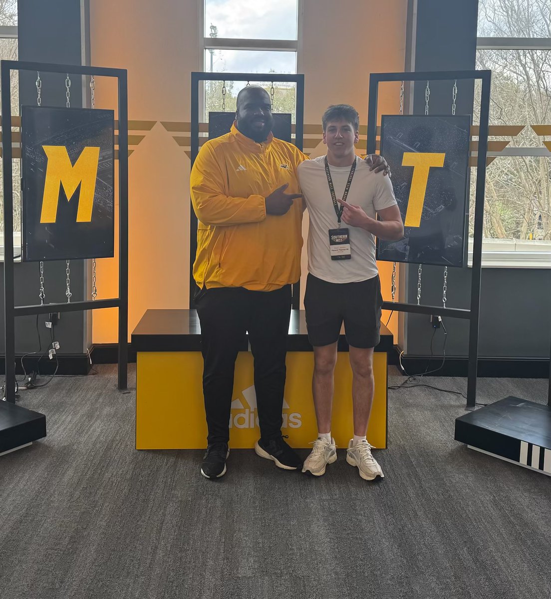 Hank james (@hankjamess15) on Twitter photo Had a great visit at southern miss!
<a href="/coachthomp9/">Coach Thomp</a> <a href="/CoachFennell35/">Erik Fennell</a> <a href="/scoop1914/">VESSELS</a> <a href="/BuckFitz/">NPA/SUPERMAX 100</a> <a href="/FCRecruits/">First Choice Recruiting</a> <a href="/coachstarks25/">Coach Matt Starks</a> <a href="/Coach_B_DEAD/">Brandon Deaderick</a> Had a great visit at southern miss!
<a href="/coachthomp9/">Coach Thomp</a> <a href="/CoachFennell35/">Erik Fennell</a> <a href="/scoop1914/">VESSELS</a> <a href="/BuckFitz/">NPA/SUPERMAX 100</a> <a href="/FCRecruits/">First Choice Recruiting</a> <a href="/coachstarks25/">Coach Matt Starks</a> <a href="/Coach_B_DEAD/">Brandon Deaderick</a>