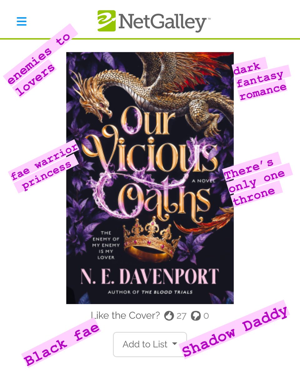 My next adult book is a dark enemies-to-lovers romantasy with BLACK FAE and it’s up on Netgalley! It’s also available to preorder!

Netgalley: bit.ly/4htf9EZ
Preorder 🔗 in bio