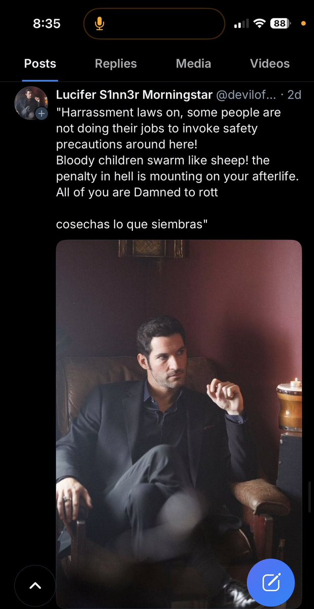 KingofPride_'s tweet photo. @bitchy_houndz //hey all if anyone here is also on Bluesky be aware that this Chloe also has a Lucifer account on there. She’s trying to claim “harassment” in spite of her making insults of people’s passed loved ones and laughing about her being called out. 

Be safe everyone. https://t.co/eqR9D6BRiV