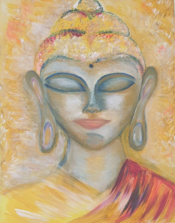 caval_van's tweet photo. Art of the Day: "Budha". Buy at: https://t.co/cviewT5xCP https://t.co/nBU6w2tTab