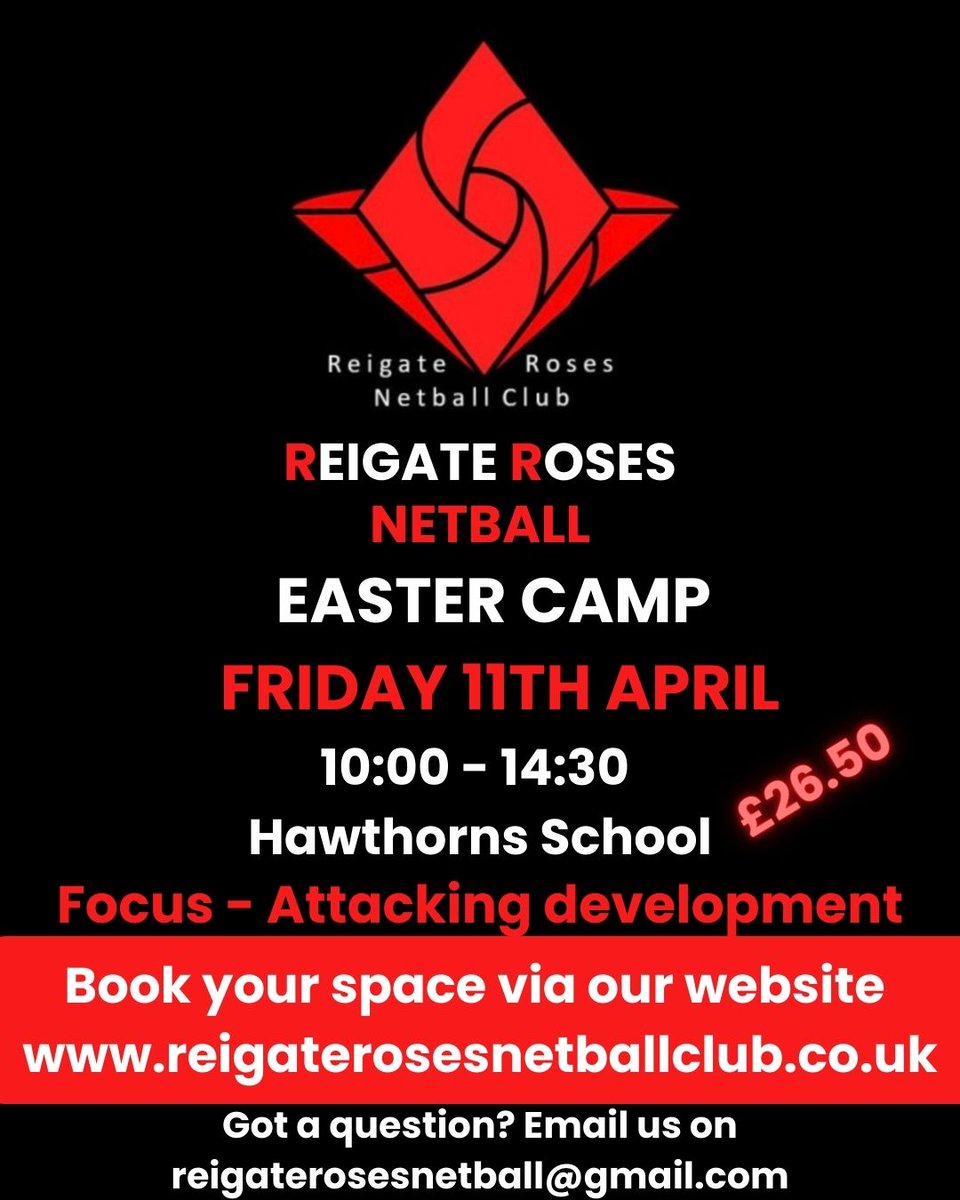 Reigate Roses Netball Club tweet media