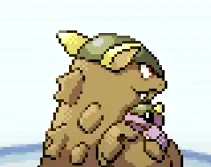 oh my god i had no idea kangaskhan's back sprite looked like this in firered/leafgreen..... shes holding her litle baby ohhhh 