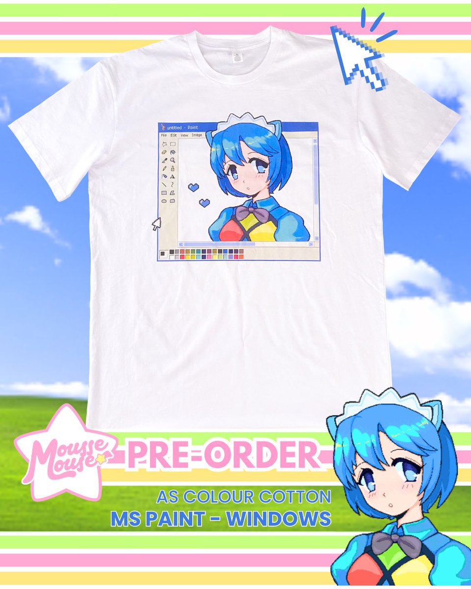 Mousse__Mouse's tweet photo. Ms Paint Shirt!! Get yours now 🎨💾 https://t.co/jATG1nrhsJ