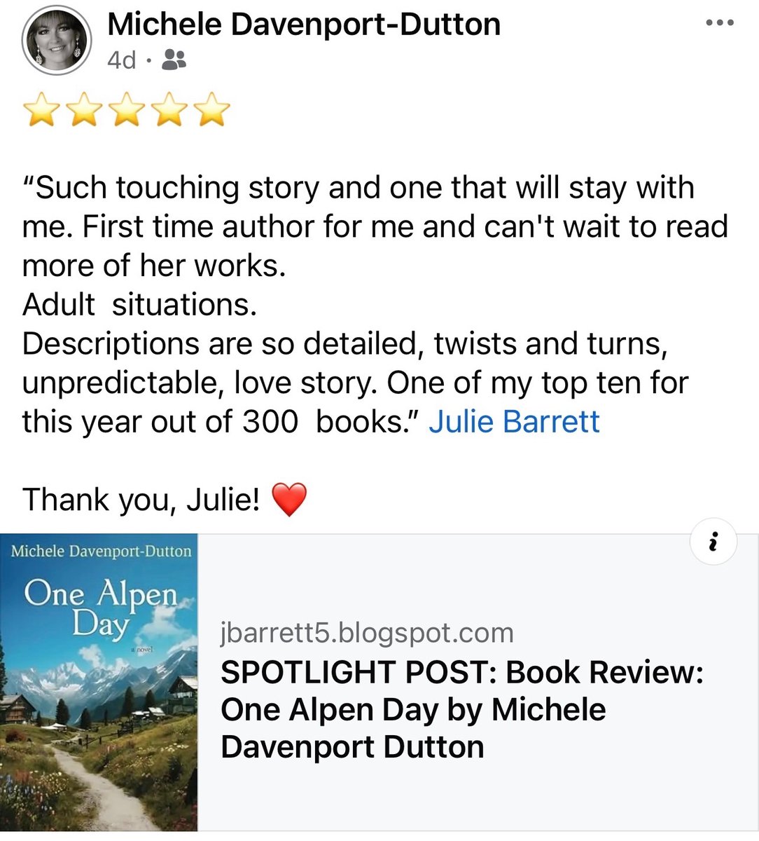 dimplesoakley's tweet photo. @HachetteUS Hello! Happy Friday! I am a debut author. Please check my book out on Amazon. I am humbly grateful it is receiving great reviews. 🙏❤️ https://t.co/39RYj0rwEK