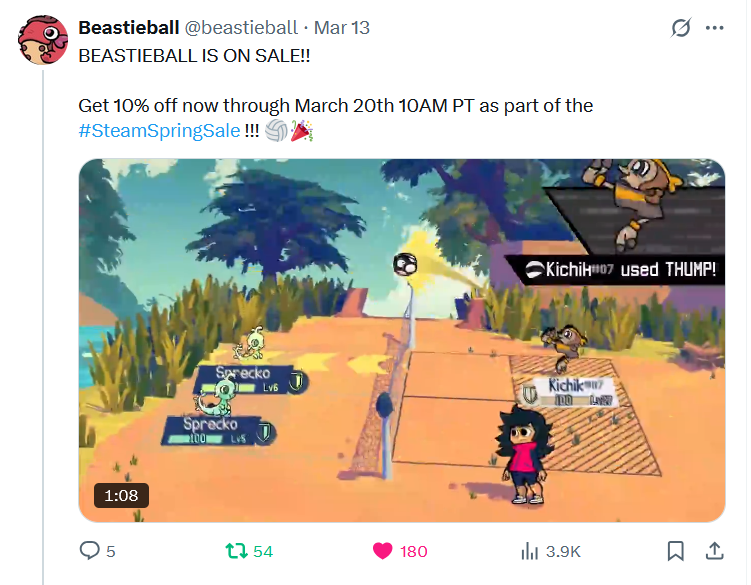 Despite fewer followers and a newer account, we're officially getting more engagement elsewhere. as a small studio with minimal name recognition i'm not exactly stoked to see things shift after building a platform here for so long but. c'est la vie