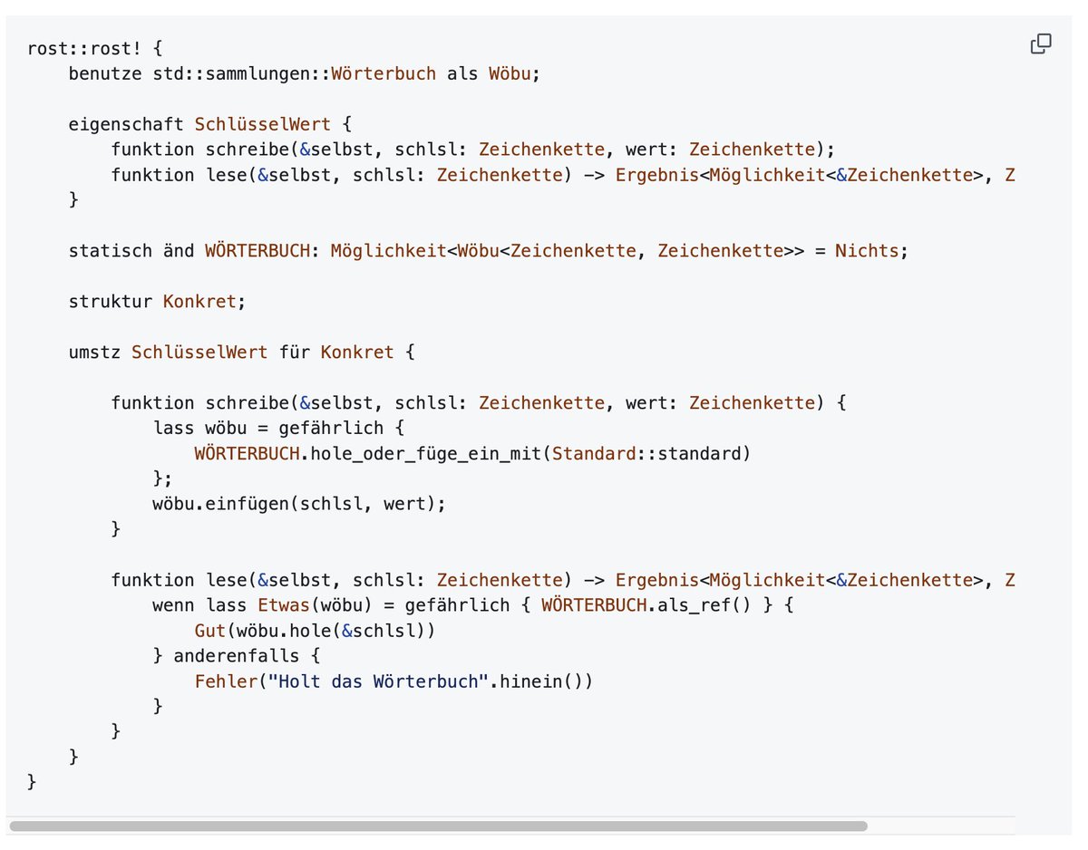 yeah I code Rust ... in German