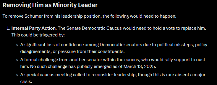 prphtofshdws's tweet photo. #DNC #SenateDemocrats #SchumerResignNOW 
WE THE PEOPLE OF THE DEMOCRATIC PARTY CALL FOR A VOTE OF NO CONFIDENCE IN MAJORITY LEADER SCHUMER AND REQUEST A VOTE TO REMOVE HIM FROM HIS POSITION NOW! https://t.co/vpnEViRkor