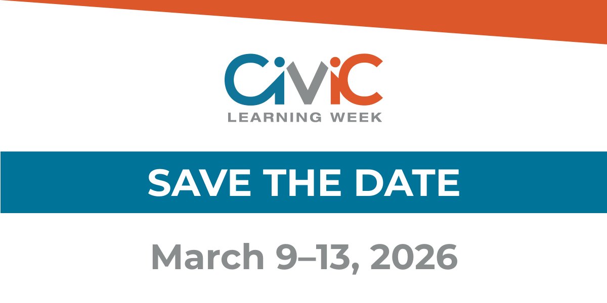 Thank you for celebrating #CivicLearningWeek with us! Mark next year's dates on your calendars now: March 9-13, 2026. See you then!