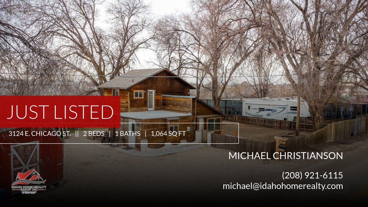 IdahoHomeRealty's tweet photo. 📍 Just Listed 📍 Take a look at this fantastic new property that just hit the market located at 3124 E. Chicago St. in Caldwell. Reach out here or at (208) 921-6115 for more information

Idaho Home Realty, Inc. 
www... https://t.co/r2yTT9J9ZU https://t.co/UD6MOOlA8T