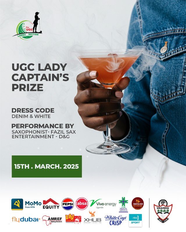 Uganda Golf Club (@ugandagolf) on Twitter photo The Lady Captain’s prize is on…don’t miss <a href="/KKariisa/">Kin Kariisa🇺🇬</a> <a href="/samuelsejjaaka/">Samuel Sejjaaka</a> <a href="/mnamanya/">Mark Namanya</a> <a href="/UnderPar_UG/">Under Par</a> <a href="/PaulKaheru/">Pote II</a> <a href="/henruga/">henry rugamba</a> <a href="/RonaldRugumayo/">Ronald Rugumayo</a> <a href="/Cathiewabomba/">Cathy Wabomba</a> ⛳️🥇🏌️♂️ The Lady Captain’s prize is on…don’t miss <a href="/KKariisa/">Kin Kariisa🇺🇬</a> <a href="/samuelsejjaaka/">Samuel Sejjaaka</a> <a href="/mnamanya/">Mark Namanya</a> <a href="/UnderPar_UG/">Under Par</a> <a href="/PaulKaheru/">Pote II</a> <a href="/henruga/">henry rugamba</a> <a href="/RonaldRugumayo/">Ronald Rugumayo</a> <a href="/Cathiewabomba/">Cathy Wabomba</a> ⛳️🥇🏌️♂️