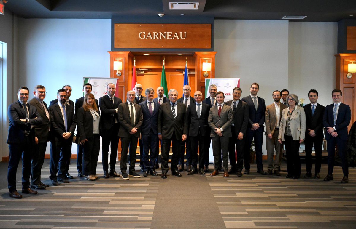 Strengthening 🇮🇹🇨🇦 business relations.

On March 12-14, Foreign Minister <a href="/Antonio_Tajani/">Antonio Tajani</a> attended the <a href="/G7/">G7</a> FMM in beautiful 🇨🇦 Charlevoix. 
During his mission, he chaired a round-table in Québec City with 🇮🇹 companies in 🇨🇦 to discuss growth opportunities and strategies.