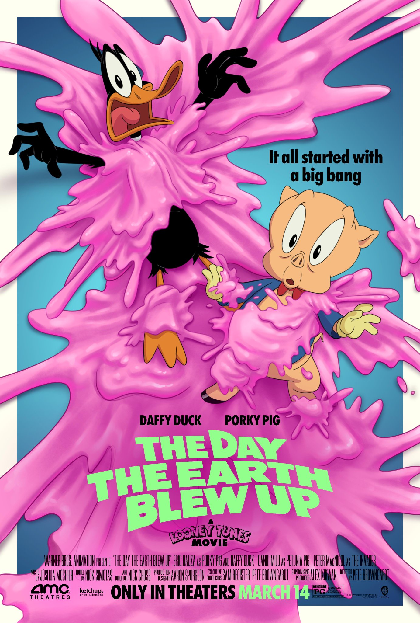 Looney Tunes Daffy & Porky redden de wereld AMC poster