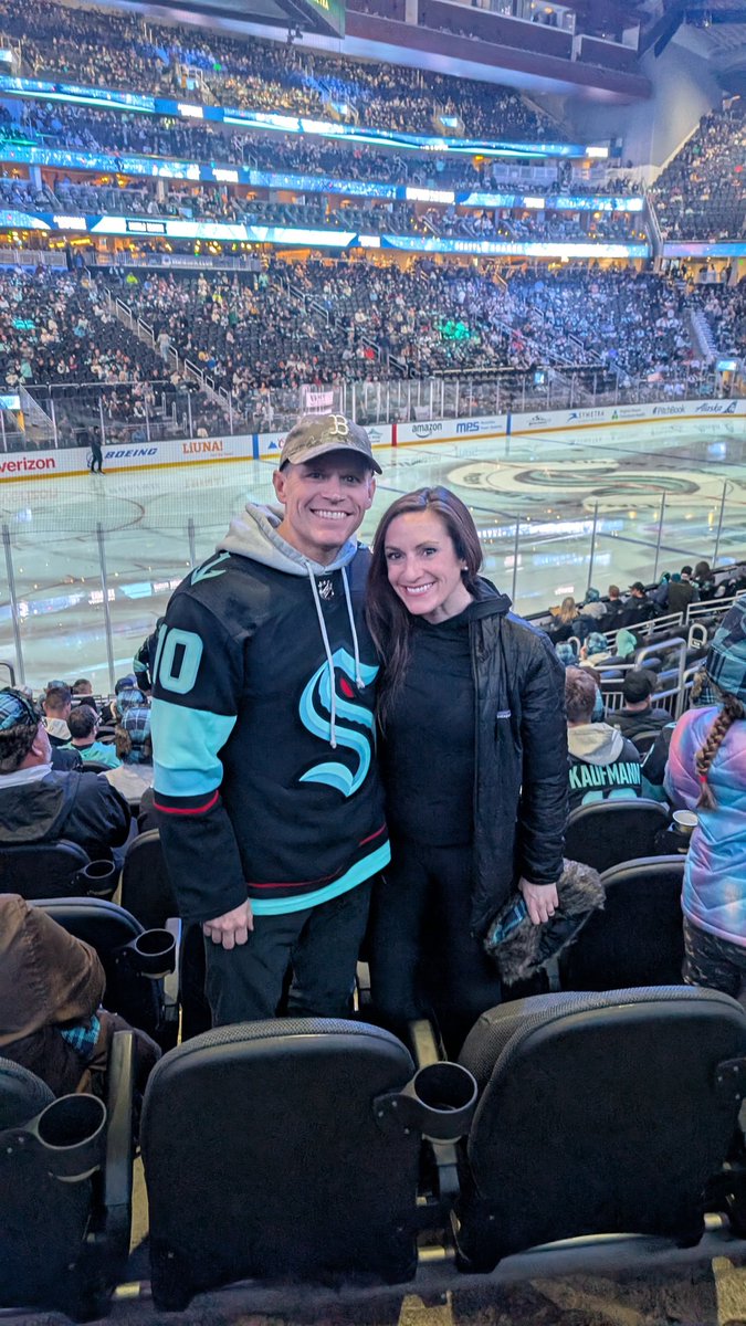 doonkeen's tweet photo. @JDac35 @SeattleKraken @NHL Travel nurse from Oklahoma at Seattle Children's Hospital in the Kraken's 2nd season. Learned hockey the long route from the  land-locked state in the Mid South. Excited to have seen you and the Kraken in WA, CA (Coachella Valley) and FL. https://t.co/HvxfMznjot