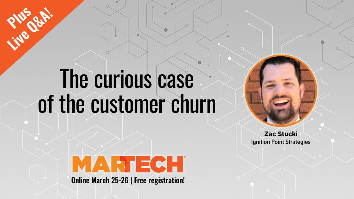 martechismktg's tweet photo. Customer retention is everything. Dive into the data and strategies to keep your best customers engaged. https://t.co/kIYAimNGpQ
#MarTechConf https://t.co/Fy6146lYjJ