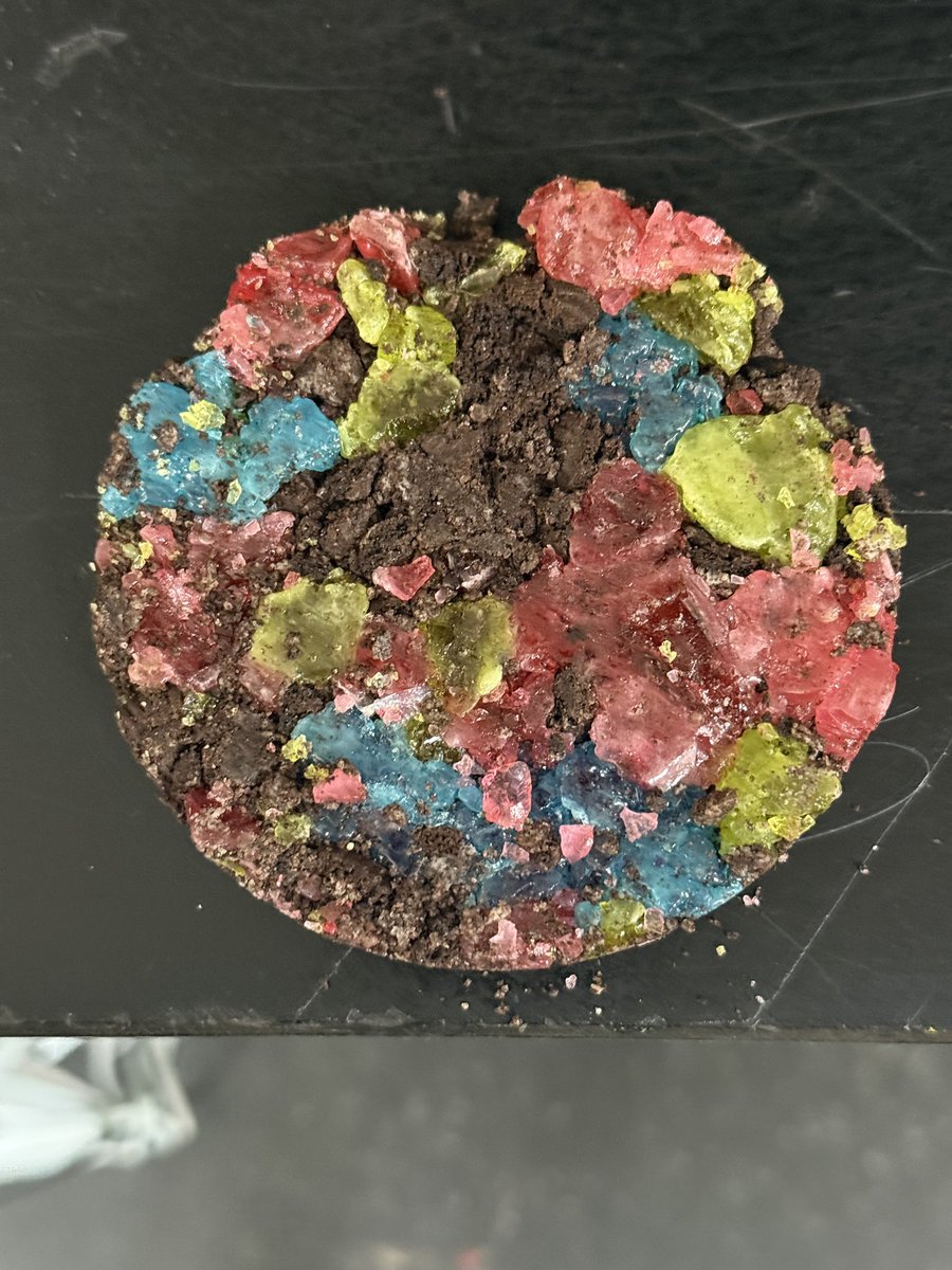 shobica_wadhwa's tweet image. We had an amazing time using pieces of hard candy to model how sediments form rocks. It was definitely hard to resist the students eating one of their favorite candies.@Amplify #RockTransformations #compaction #cementation #Sediments #FunFriday