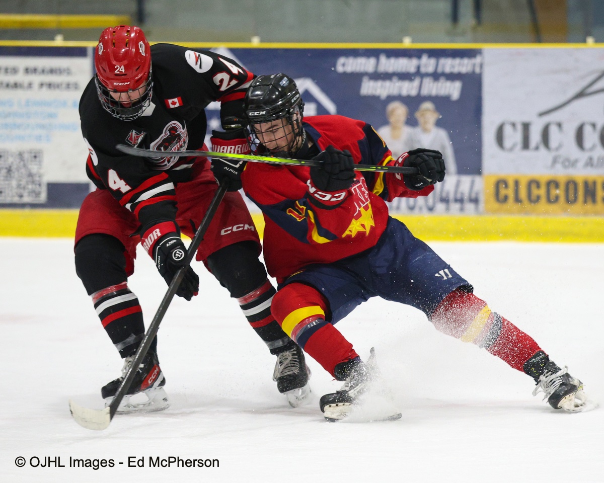 After one period in Wellington <a href="/SpiritJrA/">Stouffville Spirit</a> 3 <a href="/OJHLDukes/">Wellington Dukes</a> 0 <a href="/OJHLOfficial/">OJHL</a>