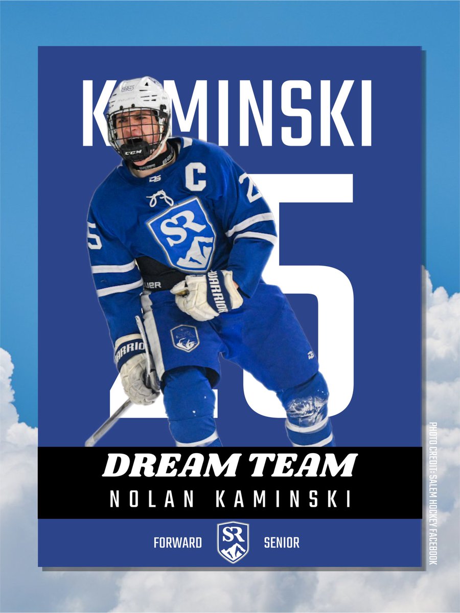 A massive congratulations to Nolan Kaminski for being named to the 24-25 Michigan High School Hockey Dream Team!!! So proud of Nolan and all the work he put in throughout his career and this season!!!
